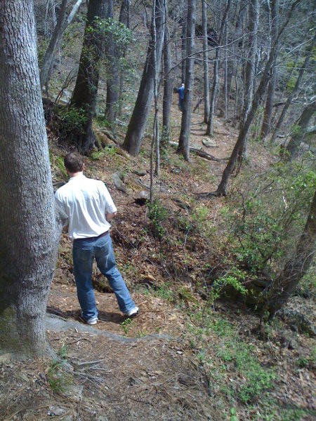 Jason hiking