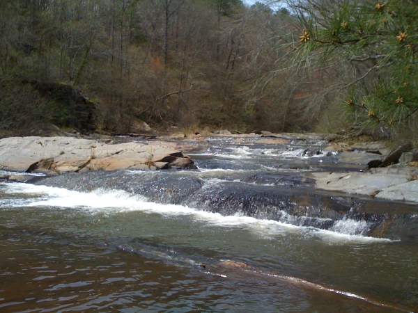 River along hiking trail