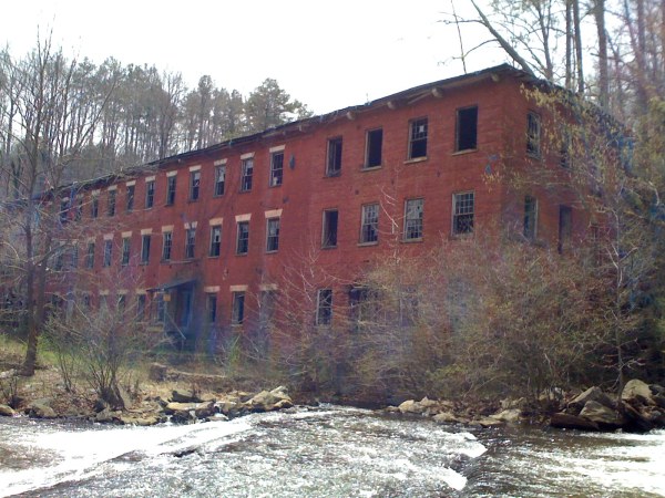 Old mill along hiking trail