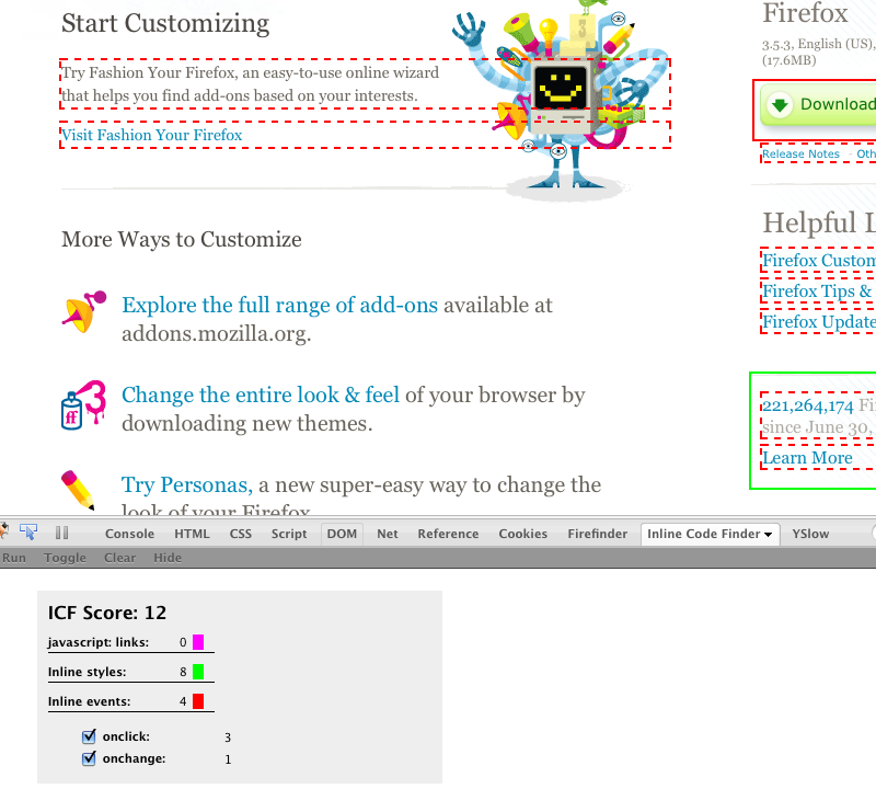Inline Code Finder Firefox Add-On Inline Code Finder Firefox Add-On